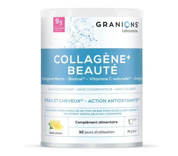 Kollagen+ Schönheit Zitronengeschmack Granions - 250g Dose