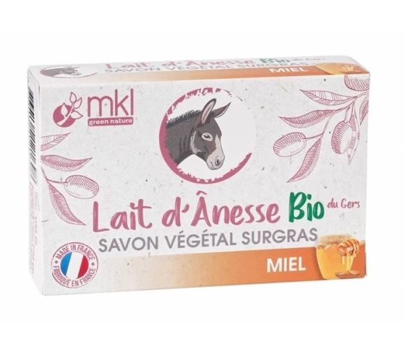 Pflanzliche Überfettung Seifen mit Bio-Eselmilch Honig MKL Green Nature - 100g Stück - image 1