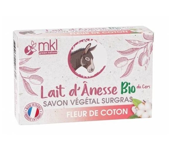 Pflanzenölseife mit Bio-Eselmilch Fleur de Coton MKL Green Nature - 100g Stück - image 1