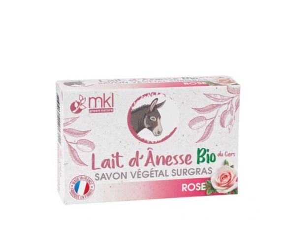 Bio-Ziegenmilchseife mit Rose MKL Green Nature - 100g Stück