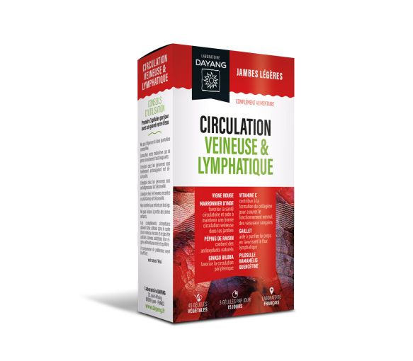 Venöse und lymphatische Zirkulation Dayang - Packung mit 45 Kapseln
