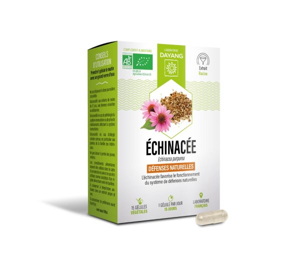 Echinacea Bio natürliche Abwehrkräfte Dayang - Packung mit 15 Kapseln - image 1