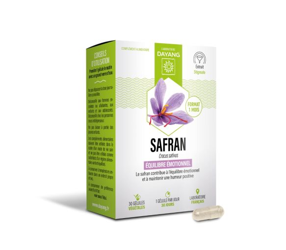 Safran Emotionale Balance Dayang - Packung mit 30 Kapseln
