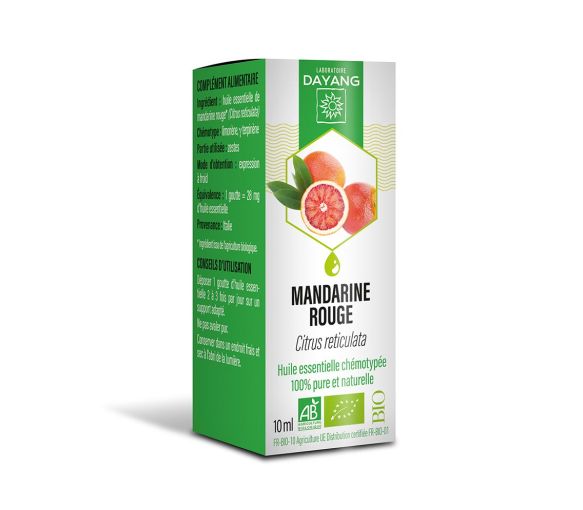 Bio ätherisches Öl von roter Mandarine Dayang - Flasche mit 10 ml