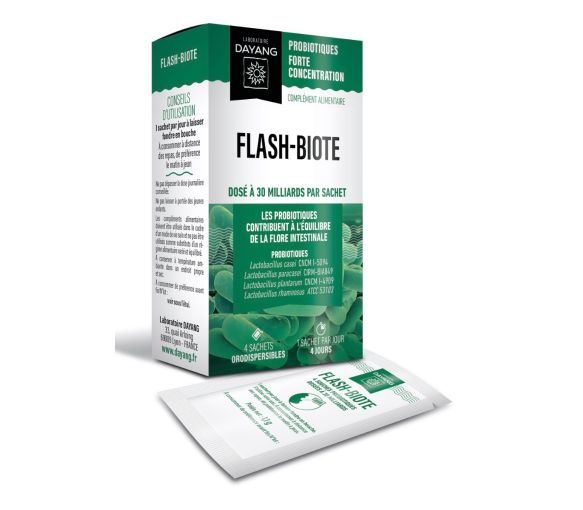 Flash-biote Probiotika Dayang - Packung mit 4 orodispersiblen Beuteln