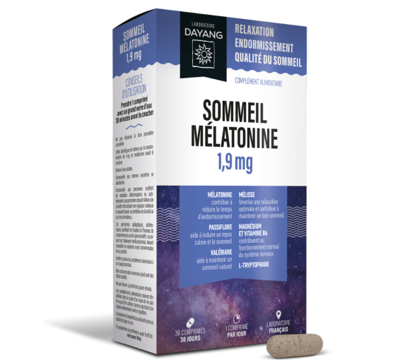 Melatonin Schlaf LP 1,9mg Dayang - Packung mit 30 Tabletten - image 1