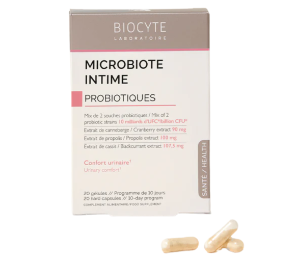 Intime Mikrobiota Probiotika Biocyte - Packung mit 20 Kapseln