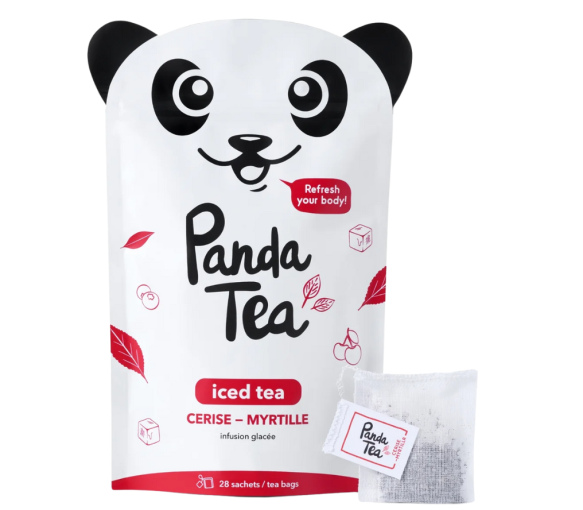 Eistee Kirsche Heidelbeere Panda Tee - 28 Beutel