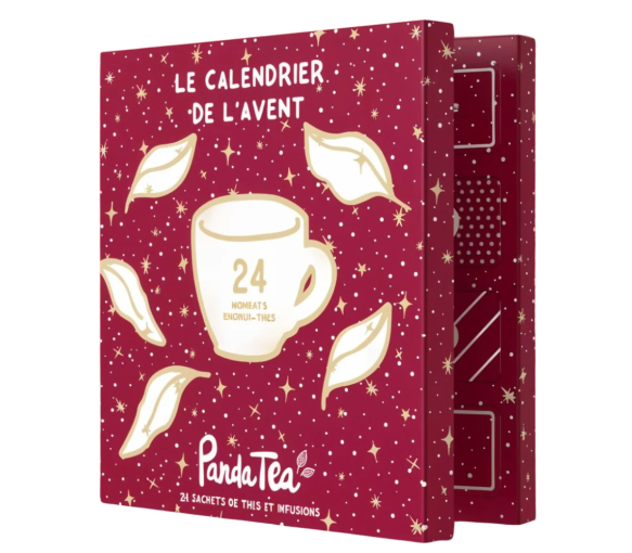 Adventskalender 2025 Panda Tea - Kalender mit 24 Beuteln