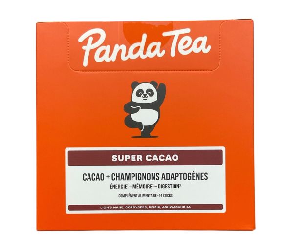 Super Kakao + adaptogene Pilze Panda Tea - Box mit 14 Sticks - image 1
