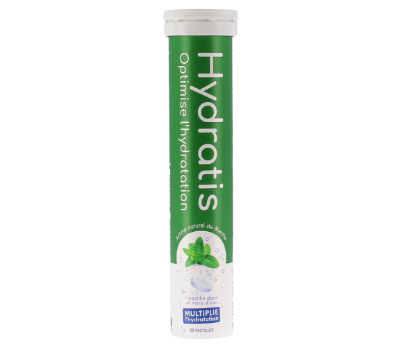 Hydratis - Lösung zur Hydratation mit Minzgeschmack - Tube mit 20 Brausetabletten - image 1