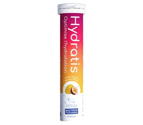 Hydrationslösung mit Mango- und Passionsfruchtgeschmack Hydratis - Tube mit 20 Brausetabletten