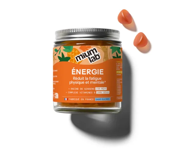 Energie-Gummis ohne Zucker Mium Lab - Dose mit 42 Gummis - image 1