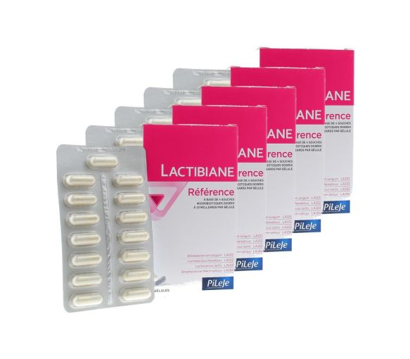Lactibiane référence microbiote gélules Pileje - boite de 30 gélules (lot de 5)
