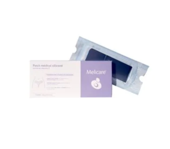 Melicare medizinisches Silikonpflaster - Packung mit 3 Pflastern von 4x22cm