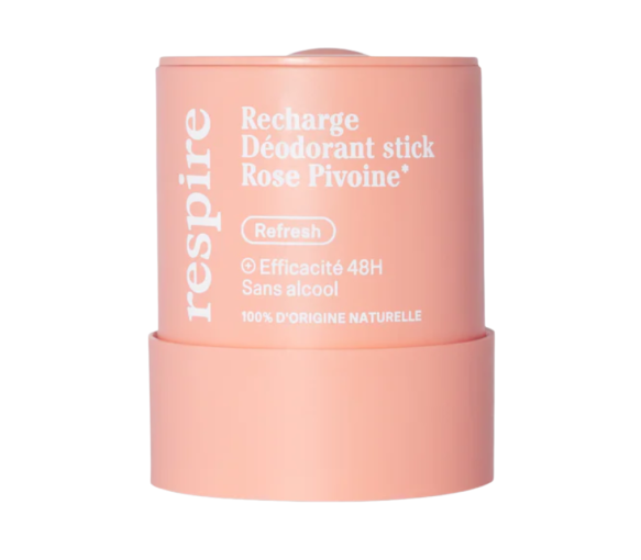 Nachfüllung Deodorant Stick Rosa Pfingstrose Bio Respire - Nachfüllung von 50g
