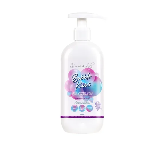 Bubble Kiss sanft reinigendes Pflegeprodukt für Babys und Kinder Die Geheimnisse von Loly - Pumpflasche mit 400ml - image 1