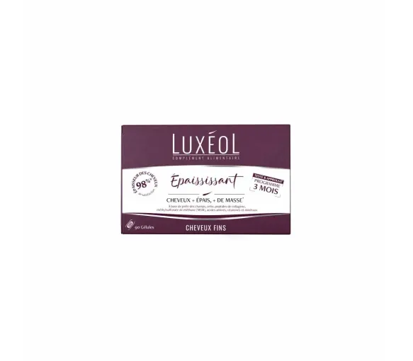 Nahrungsergänzungsmittel Verdickungsmittel Luxéol - Dose mit 90 Kapseln - image 1