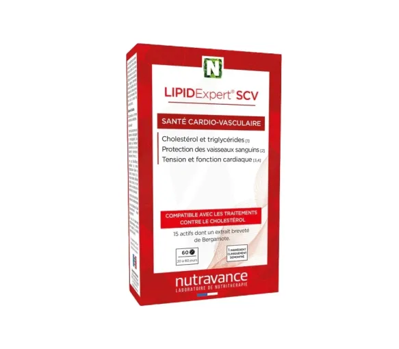 LIPIDExpert SCV Nutravance - Packung mit 60 Tabletten