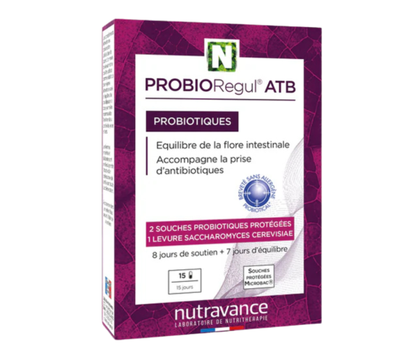ProbioRegul ATB Probiotika Nutravance - Packung mit 15 Kapseln