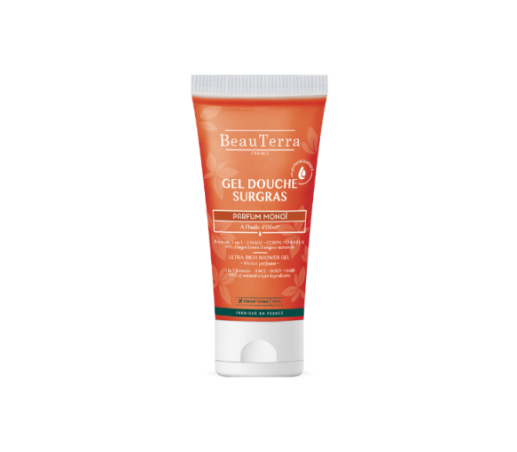 Duschgel Überfettung Monoï Beauterra - Tube mit 100 ml
