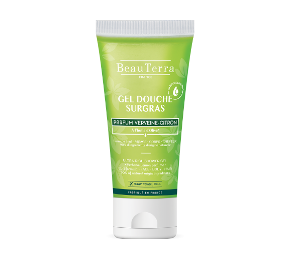 Überfettete Duschgel Zitronenverbene Beauterra - Tube mit 100 ml - image 1