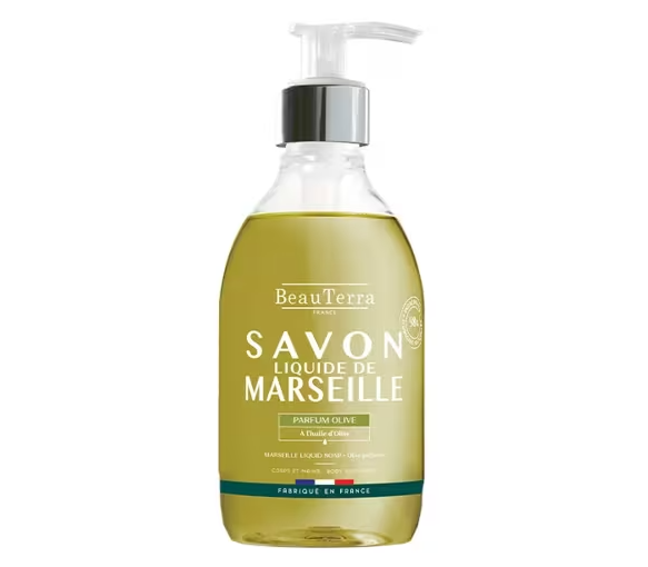 Flüssige Marseille-Seife Olive Beauterra - Pumpflasche 300ml