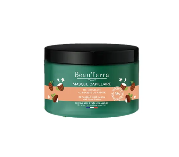 Haarmaske mit Sheabutter Beauterra - 250ml Dose - image 1