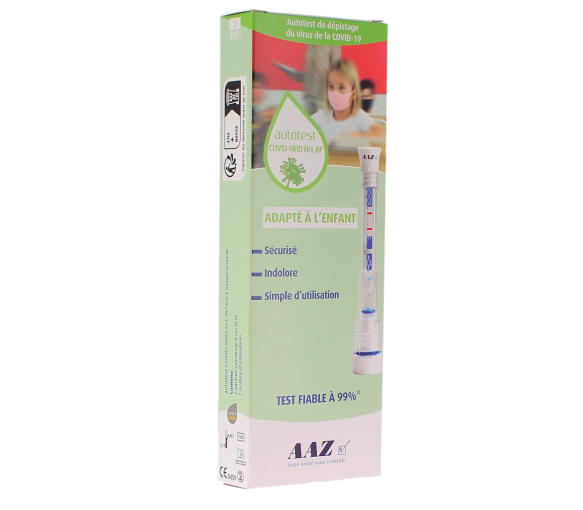 Autotest Covid-Viro All-in Antigen-Nasentest für Kinder AAZ - Schachtel mit einem Test