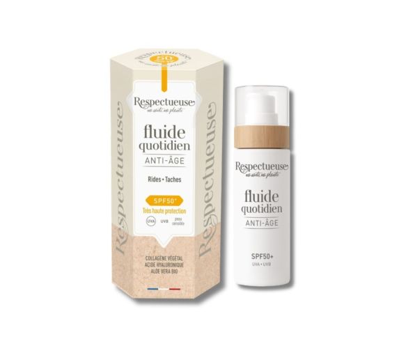Tägliches Anti-Aging-Fluid SPF50+ Respektvoll - Flasche mit 30ml - image 1