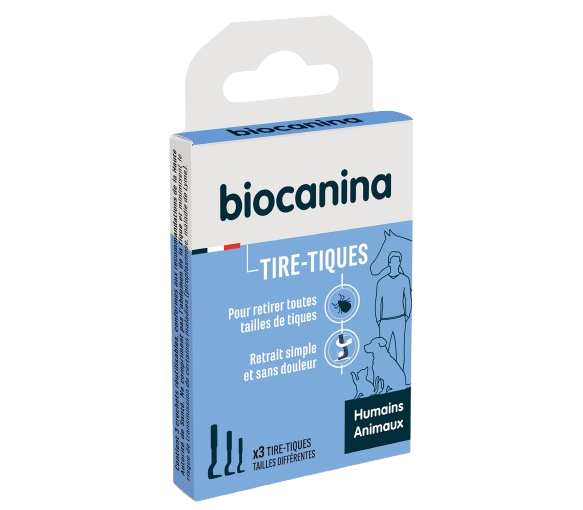 Tier- und Menschliche Zeckenentferner 3 verschiedene Größen Biocanina - Packung mit 3 Zeckenentfernern - image 1
