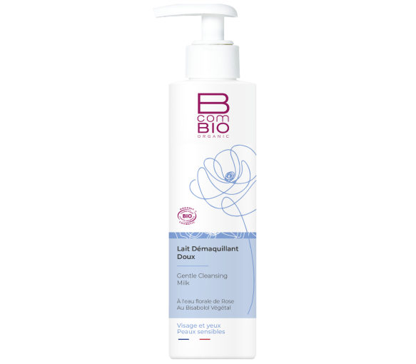 Sanfte Reinigungsmilch BcomBIO - Pumpflasche mit 200 ml