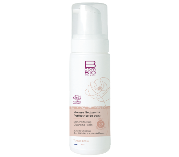 Bio-Reinigungsschaum für perfekte Haut BcomBIO - Pumpflasche mit 150 ml