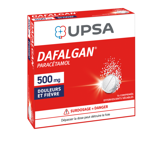 Dafalgan 500mg - 16 efferveszierbare, teilbare Tabletten