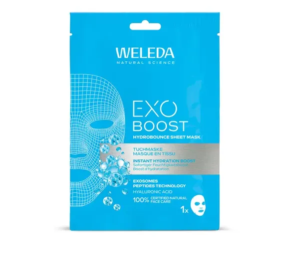 Exo Boost Hydrobounce Tuchmaske Weleda - eine Maske