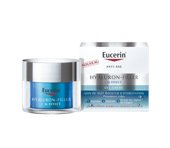 Hyaluron-Filler + 3x Effekt Gel-Creme Nachtpflege Feuchtigkeitsbooster Eucerin - 50 ml Topf - image 1