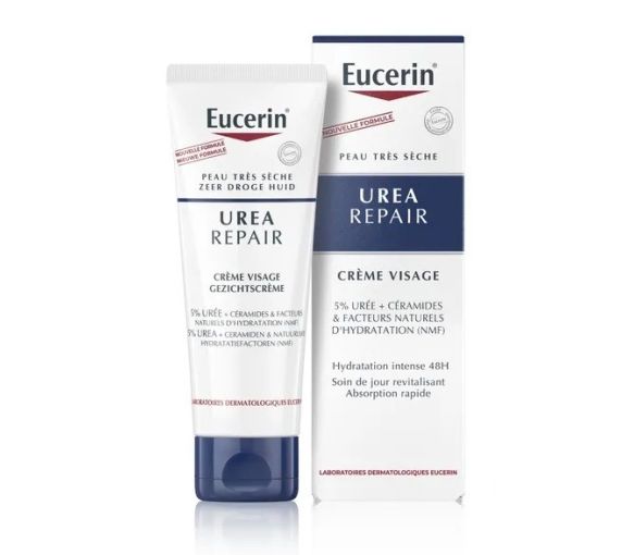 Urea Repair Gesichtscreme 5% Urea für sehr trockene Haut Eucerin - Tube mit 50 ml - image 1