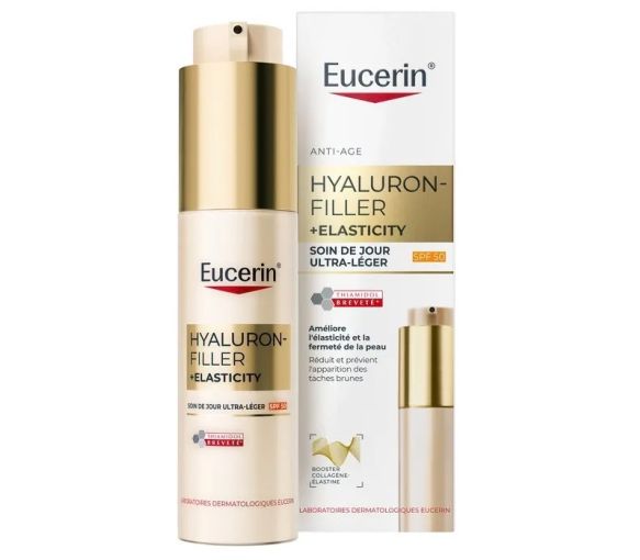 Hyaluron Filler + Elasticity Ultra-leichtes Tagespflege mit SPF50 Eucerin - Pumpflasche mit 50ml - image 1