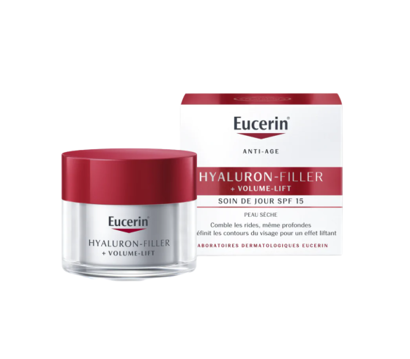Hyaluron-Filler + Volumen-Lift Tagespflege für trockene Haut SPF 15 Eucerin - 50 ml Tiegel - image 1
