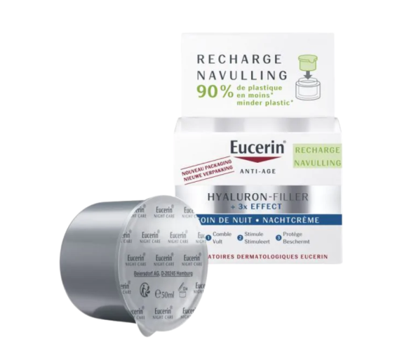 Hyaluron-Filler + 3x Effekt Nachtpflege Eucerin - Nachfüllpackung 50 ml - image 1