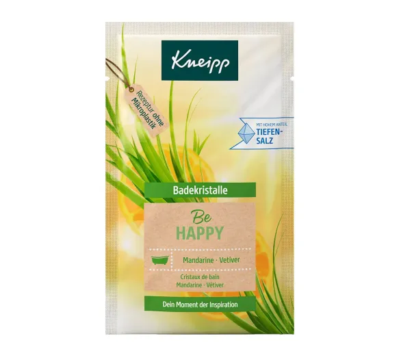 Badezusatz Be Happy Mandarine Vetiver Kneipp - 60g Beutel
