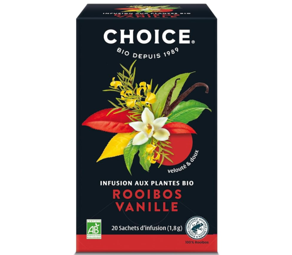 Bio-Kräutertee Rooibos Vanille Choice - 17 Beutel Box - image 1