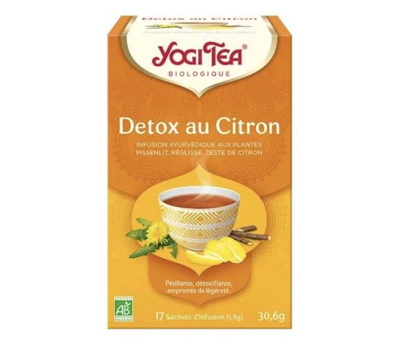 Detox Zitrone BIO Yogi Tea - Box mit 17 Beuteln