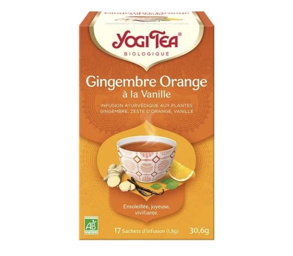Yogi Tea Ingwer Orange Vanille BIO - Box mit 17 Beuteln