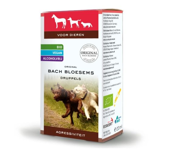 Bachblüten für Tiere Aggressivität Lemon Pharma - Pipettenflasche 20 ml