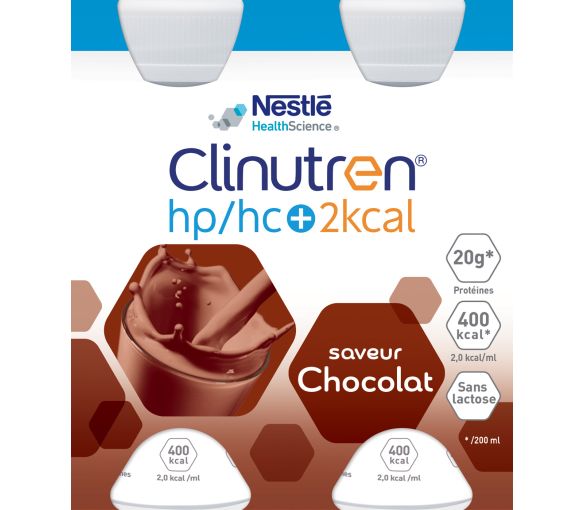 Clinutren HP/HC +2Kcal Schokoladengeschmack - 4 Flaschen à 200 ml - image 1
