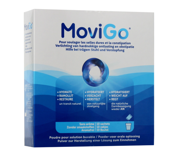 MoviGo harte Stühle und Verstopfung Norgine - Packung mit 10 Beuteln