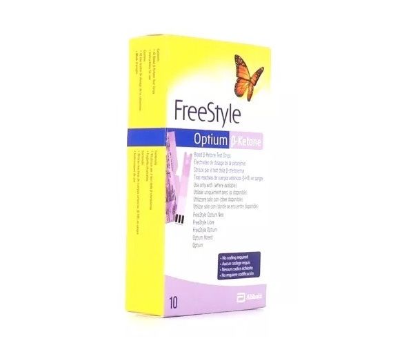 Freestyle Optium B-Ketone Abbott - Packung mit 10 Elektroden