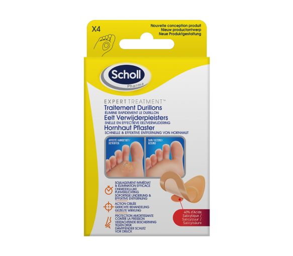 Scholl Behandlungen für Hühneraugen - 4 ultraweiche Pflaster - image 1