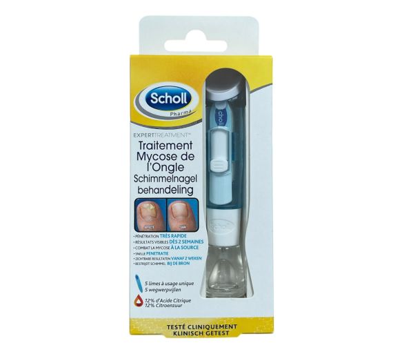 Scholl Nagelpilzlösung - Flasche mit 3,8 ml + 5 Einwegfeilen - image 1